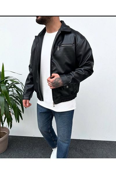 JESS PLUS New Season Men's Carbon Leather Jacket