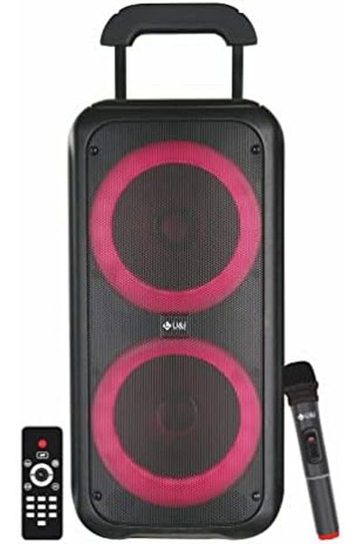 genernic U&I Top Series 40W Karaoke Trolley Speaker with Wireless Mic, Remote Control, USB/TF/FM/TWS, Dual 6-