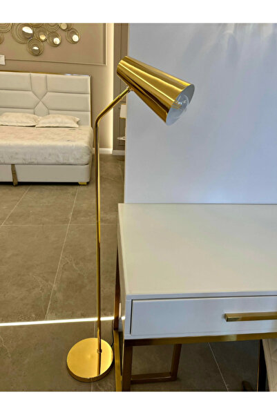 LUXXO Lamp Aura, metal base, leg, and lampshade, 1xE27, 30x22x140cm