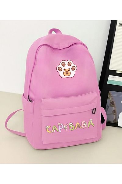 Toum Capybara Printed School, Classroom, Course Backpack