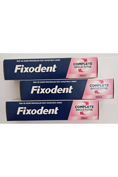 Fixodent Diş Protez Yapıştırıcı Güçlü Tatsız 47gr x3 Adet