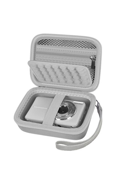 Choice حقيبة كاميرا رقمية رمادية فاتحة اللون لكاميرات CAMKORY/Kodak Pixpro/VA...