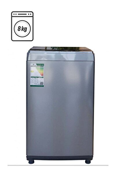 fısher غسالة أوتوماتيكية تحميل علوي سعة 8 كجم - تصميم فضي أنيق مع ميزات متقدمة وتحكم