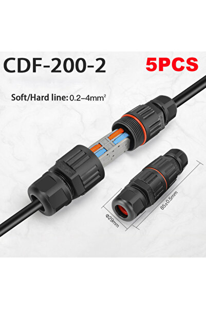 Choice3 2B 5 قطع IP68 سلك توصيل سريع مقاوم للماء موصل مقاوم للماء 2/3 دبوس لح...