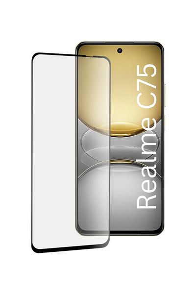 SKYDDAR INNOVATION Glass for Realme C75 / 14x, Tempered Glass, Ultra HD, 111D Protection, set with sticker, Transparent