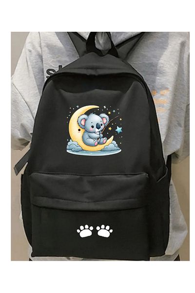 Touz Moda Koala Printed School, Dershane, Course Backpack