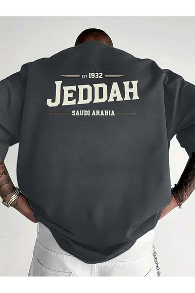 ACTIVE MODA -Printed Saudi Arabia - Saudi Arabia Cotton Oversize Men's Tshirt Large Size
