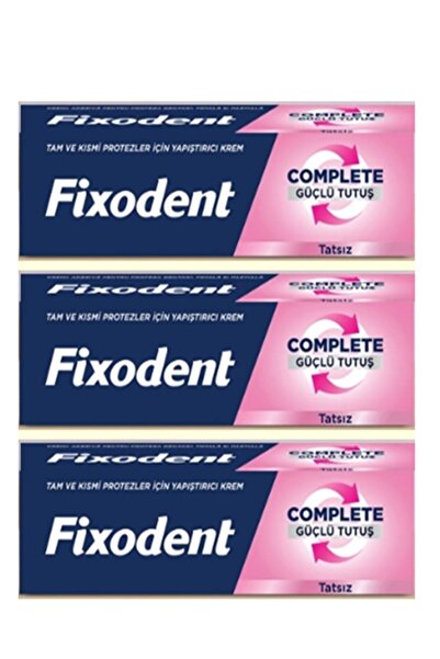 Fixodent Diş Protez Yapıştırıcı Güçlü Tatsız 47gr x3 Adet