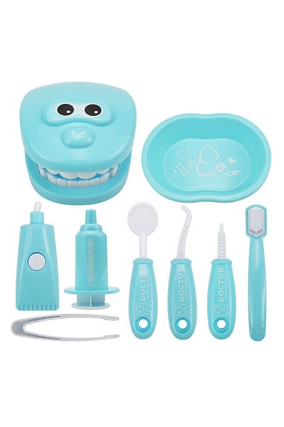 choice2 Blue Children Montessori Toys Parent-child Interaction For Girl Boy Dentist Check Teeth Model Doctor