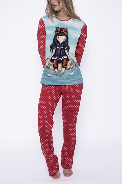 Santoro Gorjuss women's long pyjama Little Fishes - L