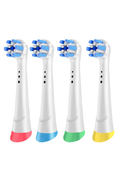 Choice1 4pcs White Toothbrush Head Compatible with OB iO Brush Heads Electric Toothbrush Replacement Heads f