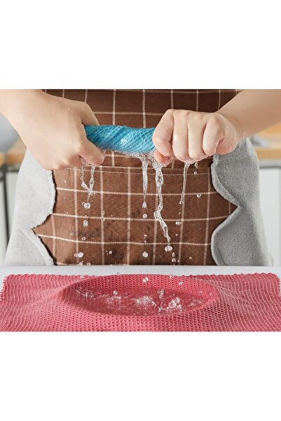 Ekostem Waffle Honeycomb Textured Glass Cleaning Cloth and Surface Drying Towel 30*30 cm (3 Pieces)