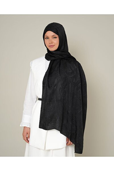LEİLA SCARF İpek Floş Jakar Şal