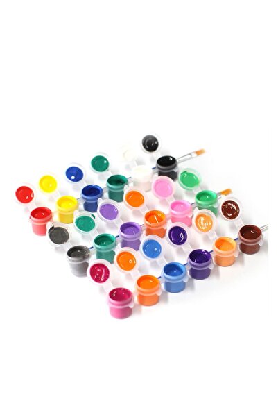 ÇEVRİM PLASTİK 7 ml 6'lı 10 Adet (60 Göz) Akrilik Boş Boya Kutusu, Plastik Boya Kutusu, Lens Kutusu, Boncuk Kutusu