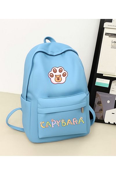 Touz Moda Capybara Printed School, Classroom, Course Backpack