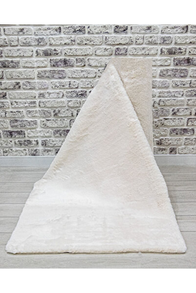 Apex Halı Polo 8701 Krem Yumuşak Dokulu Kaydırmaz Yıkanabilir Üst Kalite Post Pelüş Halı