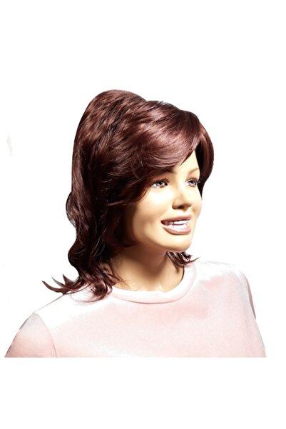 L-line fashion Peruca dama, fibra sintetica, cu aspect , roscat