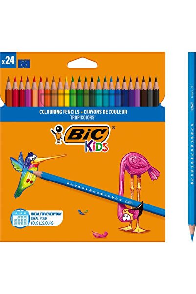 Bic Creioane colorate Tropicolors 2,9 mm 24 buc. Copii