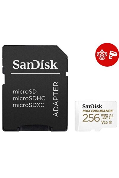 SanDisk Card de memorie MAX Endurance microSDXC, 256GB, Clasa 10, UHS-I U3 + Adaptor SD