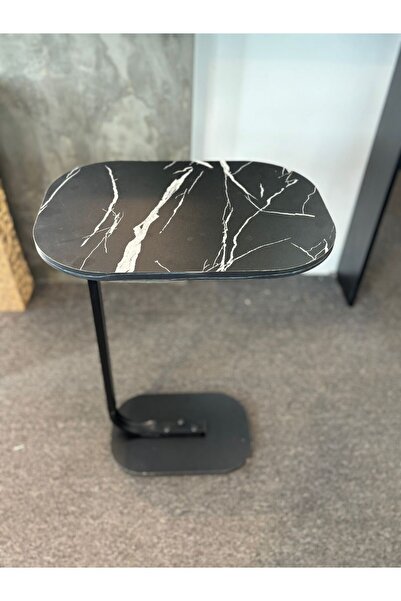 Türkiye Side Table, C-Shaped End table for Living Room, Small Couch Table for Bed, Snack & Coffee table for