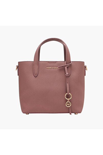 Anne Klein حقيبة توت بمقبض مزدوج وإغلاق بزر