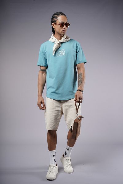 Butik Trend Biz Front Injection Printed Regular Fit T-Shirt