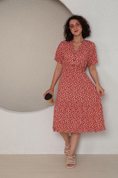 stcococix since 1990 V-Neck Short Sleeve Dress