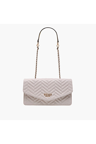 Guess Tidewood Quilted Crossbody Bag with Chain Strap