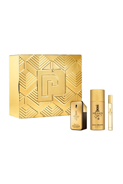 Paco Rabanne ,1 Million Eau de Toilette,Men's Gift Set-Eau de Toilette 50+10ml +Deo Spray 150ml