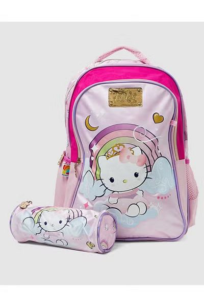 Hello Kitty school backpack with pencil case size 15 inches