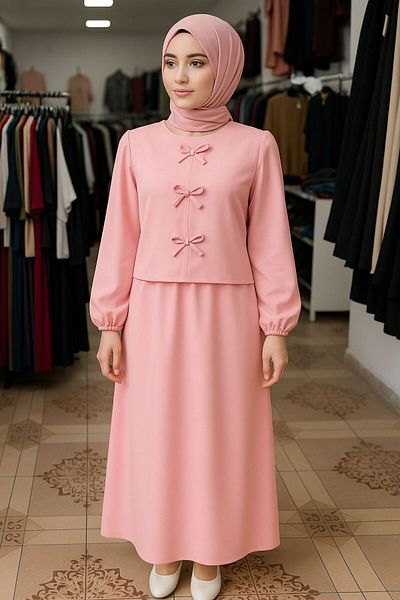 EMİRA LİFE Skirt Suit with Bow