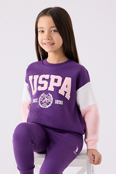 U.S. Polo Assn. Μωβ Σετ φόρμας για κορίτσια US Polo - US1973