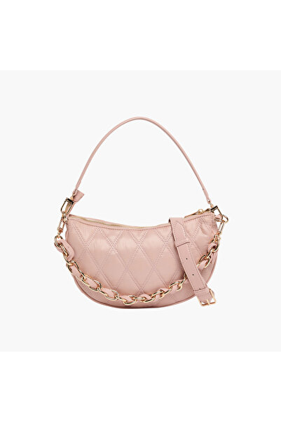 Anne Klein حقيبة كتف مبطنة مع حزام سلسلة