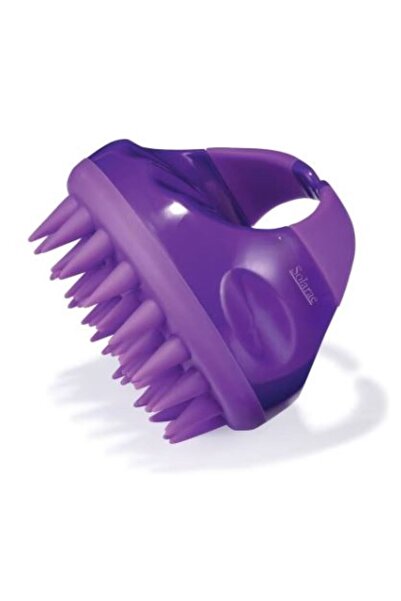 solarae 2Pcs Silicone Anti Dandruff Deep Clean Scalp Scrubber with Ergonomic Non-Slip Handle (Lilac)