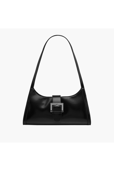 Marina Galanti Solid Shoulder Bag with Double Handle and Magnetic Closure