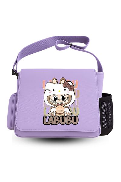Toum Cute Labubu Printed Unisex Messenger Bag
