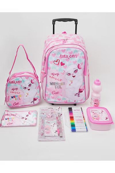 Taimi Lulu caty 45-in-1 18-Inch Trolley School Backpack Set
