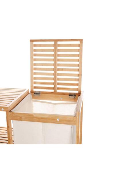 ÇIRPAN EV Multi-Purpose Laundry/Toy Basket with Bamboo Shelf