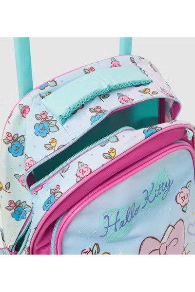 Hello Kitty school backpack with pencil case on wheels size 15 inches