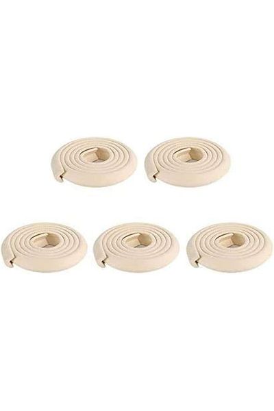 Jiffy 5 Pcs 2M L Shape Baby Safety Table Edge Corner Protector Guard Cushion Anti-collision Strip Bumper S