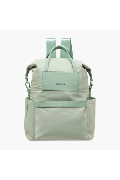 Mistotes Solid Backpack with Adjustable Shoulder Straps and Zip Closure - 38x...