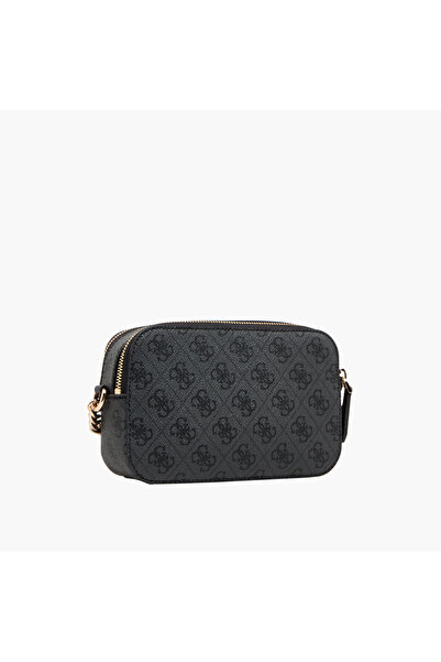 Guess Noella Girlfriend Printed Crossbody Bag with Chain Strap