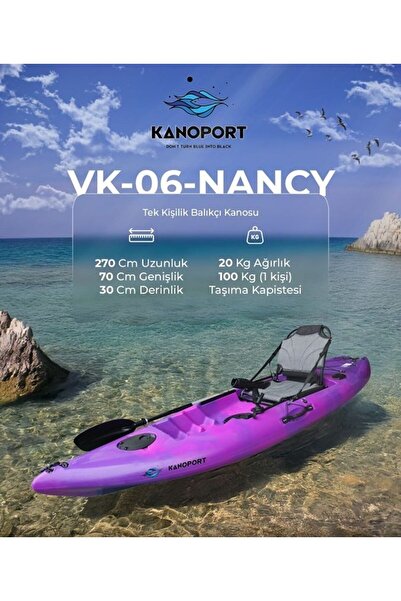 KANOPORT NANCY TEK KİŞİLİK BALIKÇI KANOSU