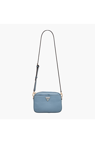 Guess Emiliya Girlfriend Textured Crossbody Bag with Adjustable Strap