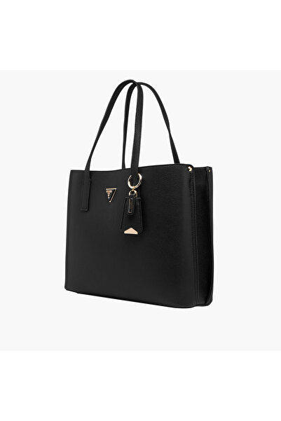 Guess Meridian Girlfriend Textured Tote Bag with Double Handle
