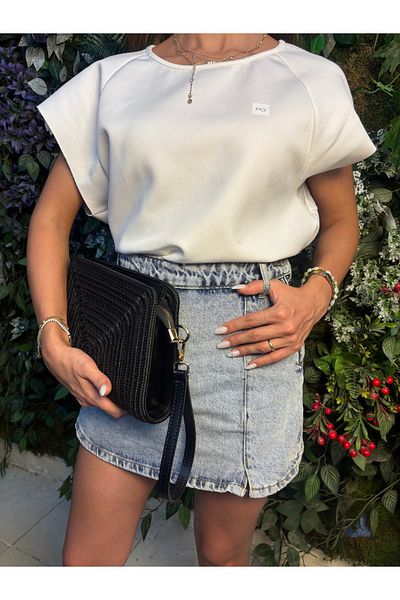 MaVaux Soho Straw Look Leather Blend Portfolio Cluıtch Bag