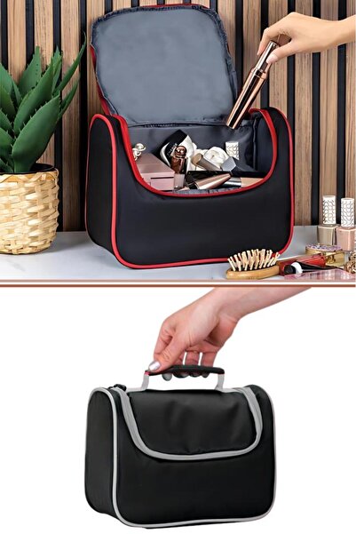 12den Makyaj Kozmetik Çantası, Geniş İç Hacimli Kozmetik Makyaj Kişisel Bakım...