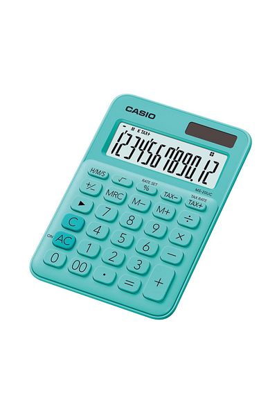 Casio Desk calculator 12 digits MS-20UC green