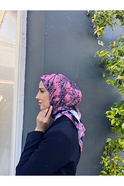 KUQOS Eșarfă cu model de palmieri