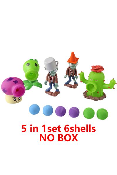Choice1 686-2 NO NOX Plants vs Zombies 2 Playset Cactus Peashooter Coconut Cannon Genuine Game scene Figure